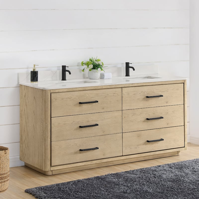 Miseno MV-NM-706572 Porto 72" Free Standing Double Basin Vanity Set