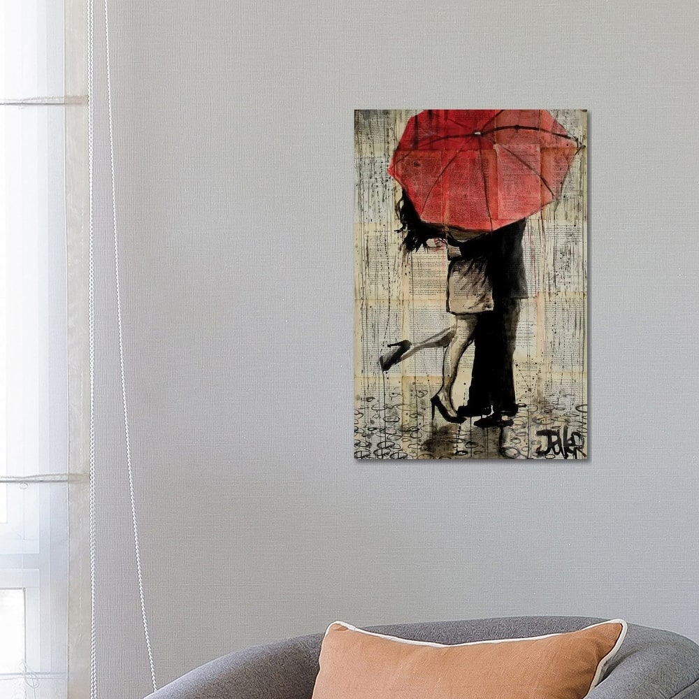 iCanvas "Red Umbrella" by Loui Jover Canvas Print