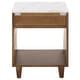 preview thumbnail 9 of 12, SAFAVIEH Lyubov Nightstand with Drawer, Shelf & Marble Top