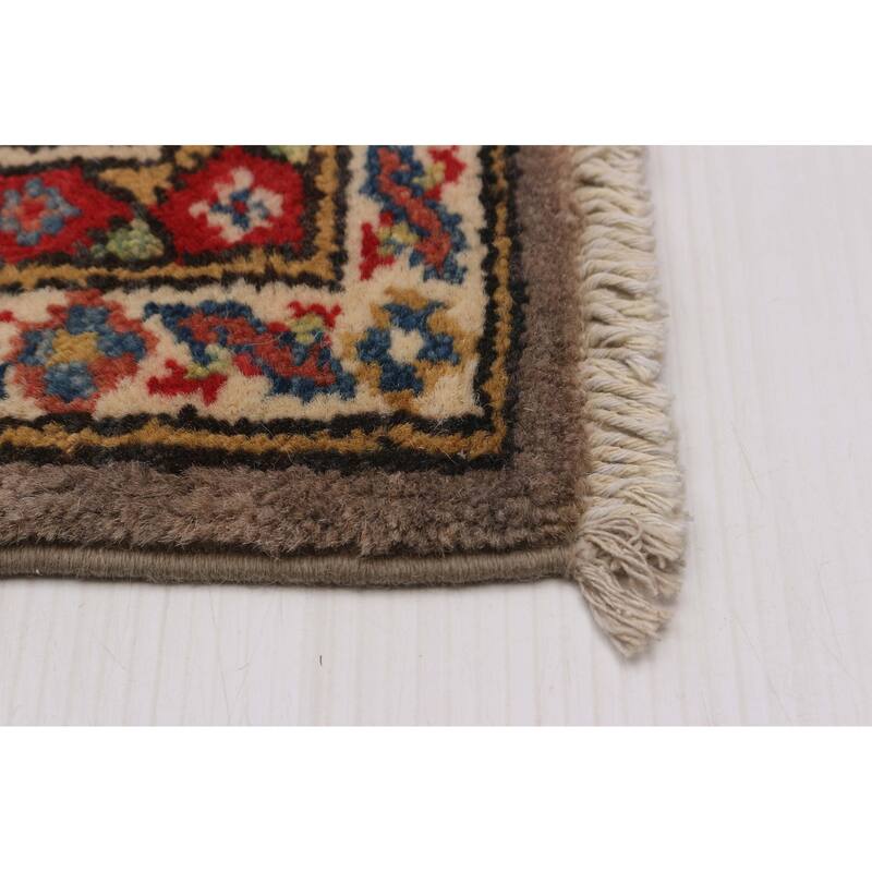ECARPETGALLERY Hand-knotted Uzbek Ghazni Taupe Wool Rug - 3'3 x 4'10