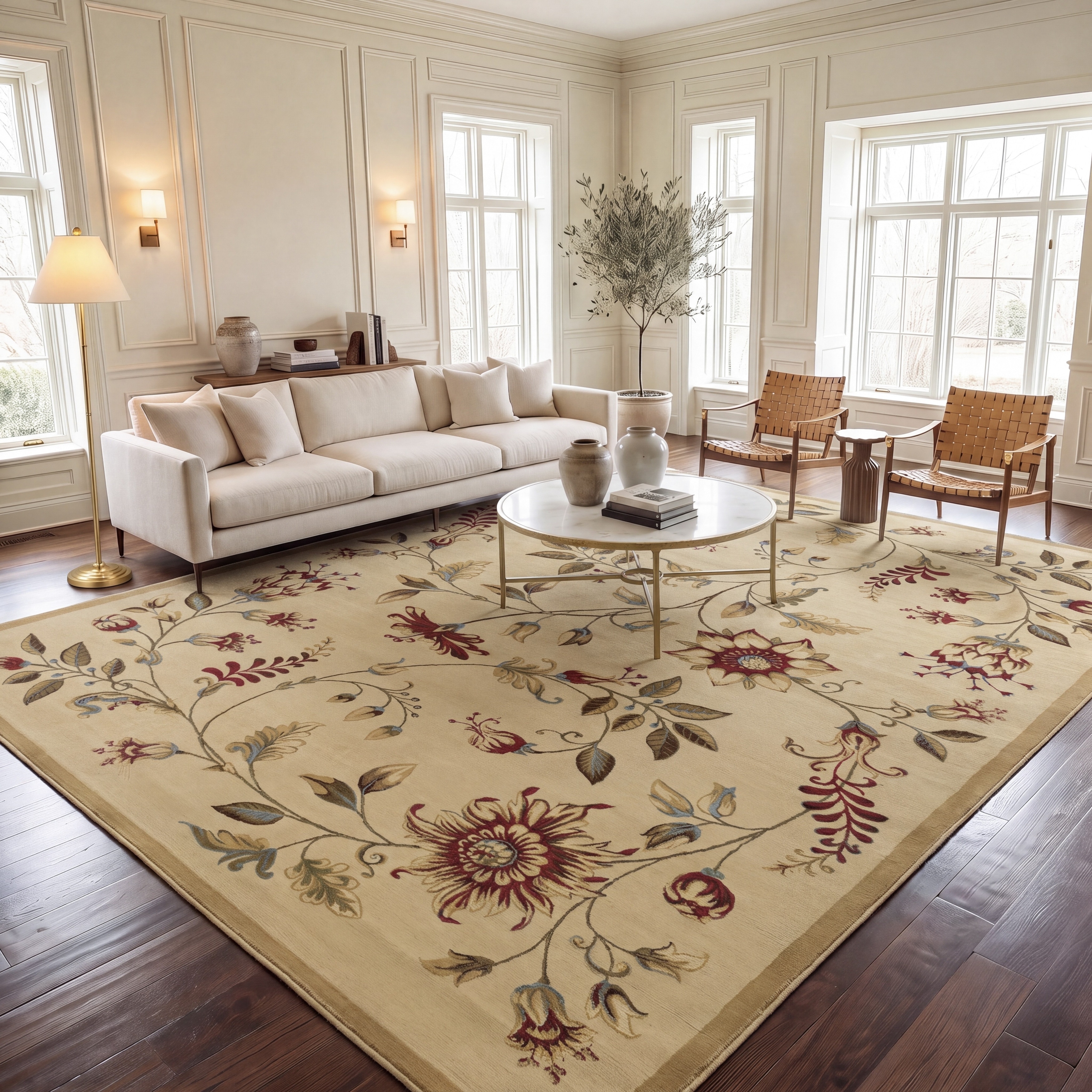 SAFAVIEH Lyndhurst Nazaria Traditional Floral Rug
