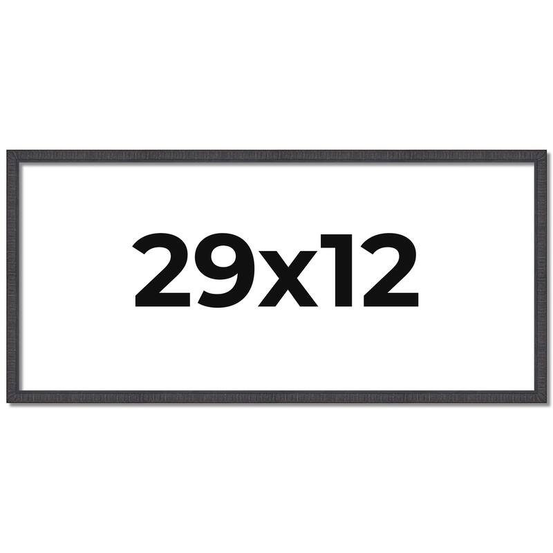 29x12 Frame Brown Solid Wood Picture Frame - Complete Modern Photo