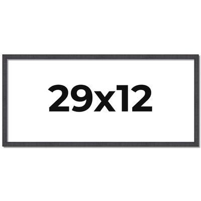 29x12 Frame Brown Solid Wood Picture Frame - Complete Modern Photo