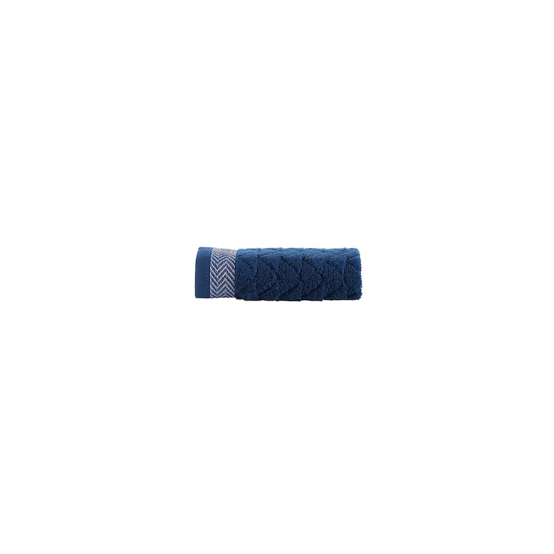 Brooks Brothers Herringbone Wash Towel - Navy
