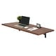 preview thumbnail 1 of 7, Mcombo Wall Mounted Workbench with Solid Wooden Tabletop for Garage, Laundry, Folding Worktable for Home, Office, Washroom, AD90 Brown