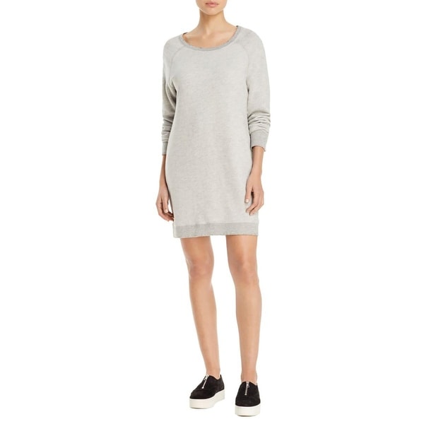 distressed sweatshirt dress