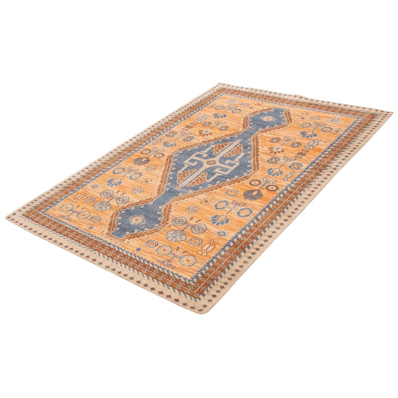 ECARPETGALLERY Hand-knotted Jules Serapi Copper Wool Rug - 6'1 x 9'2