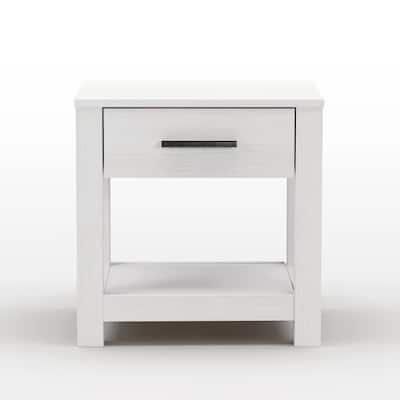 Grain Wood Furniture Loft Solid Wood 1-drawer Nightstand