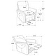preview thumbnail 4 of 29, Adler Upholstered Power Swivel Glider Recliner