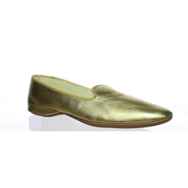 gold mule slippers