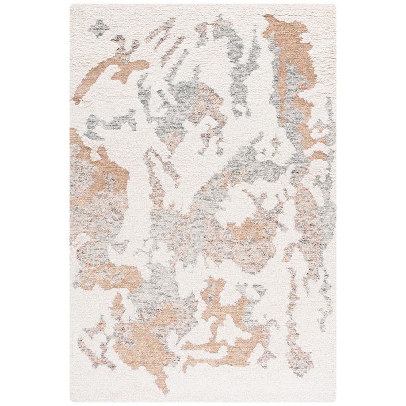 SAFAVIEH Handmade Casablanca Shag Gazsi Wool High-Low Pile Rug