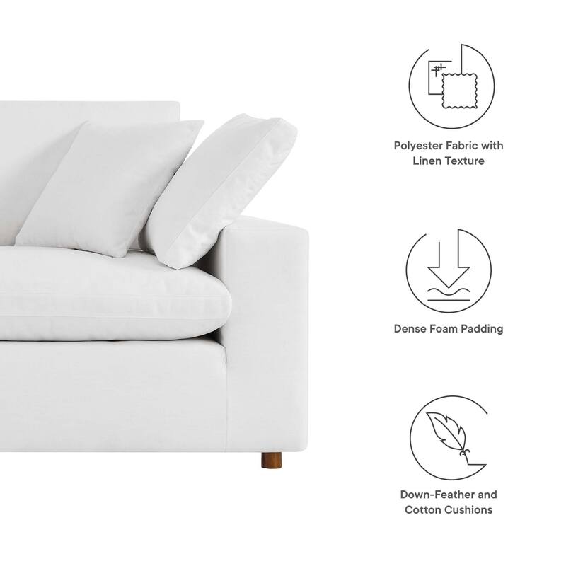 Commix Down Filled Overstuffed Loveseat - N/A
