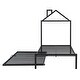 preview thumbnail 9 of 44, Twin Size House Shaped Metal Platform Bed with Trundle