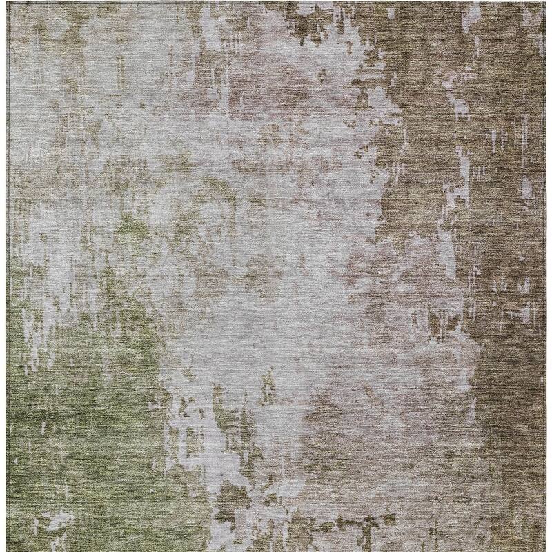 HomeRoots Abstract Transitional Rectangle Outdoor Rug