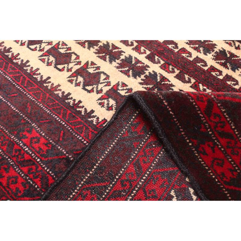 ECARPETGALLERY Hand-knotted Teimani Beige Wool Rug - 3'0 x 4'4