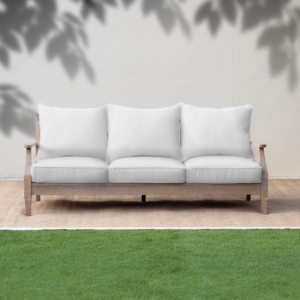 Sorra Home Sunbrella Outdoor Deep Seating Sofa Pillow and Cushion Set