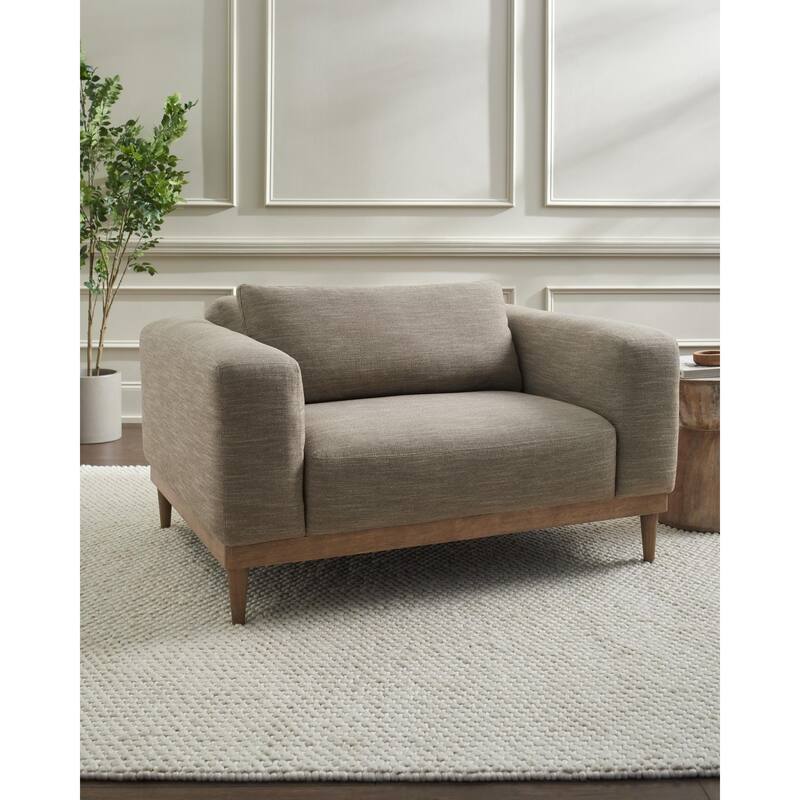 Brissa Modern Accent Chair - Gray/Brown