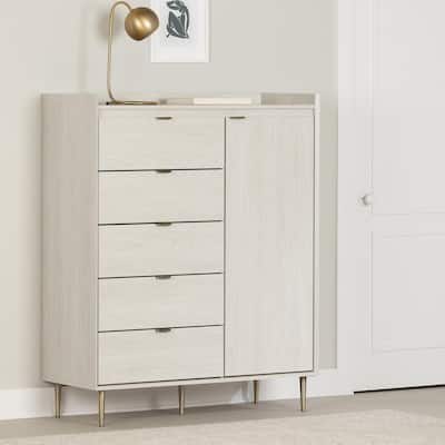 South Shore Hype Door Chest with 5 Drawers