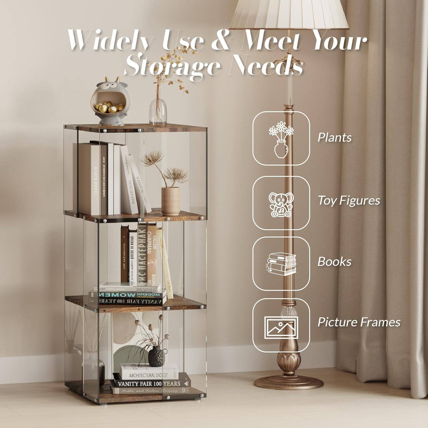 Sttoraboks Display Curio Floor Standing Bookshelf