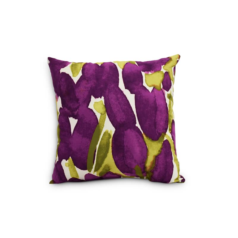 Sunset Tulip 18 inch Floral Decorative Outdoor Pillow