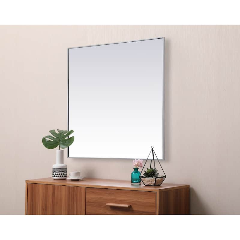 Indigo Home Metal Frame Square Mirror 48 inch
