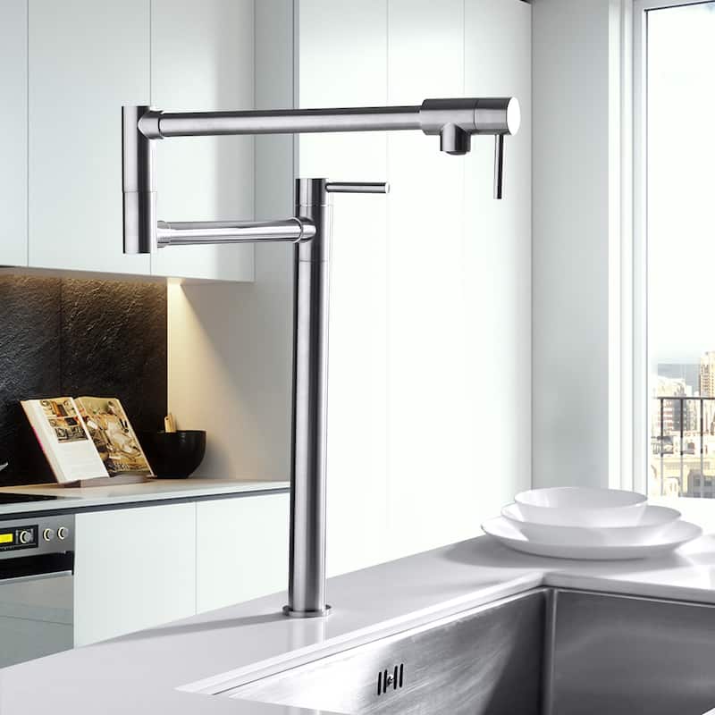 YASINU Deck Mounted 2Handle Pot Filler Faucet with Extension Shank Bed Bath & Beyond 34791663