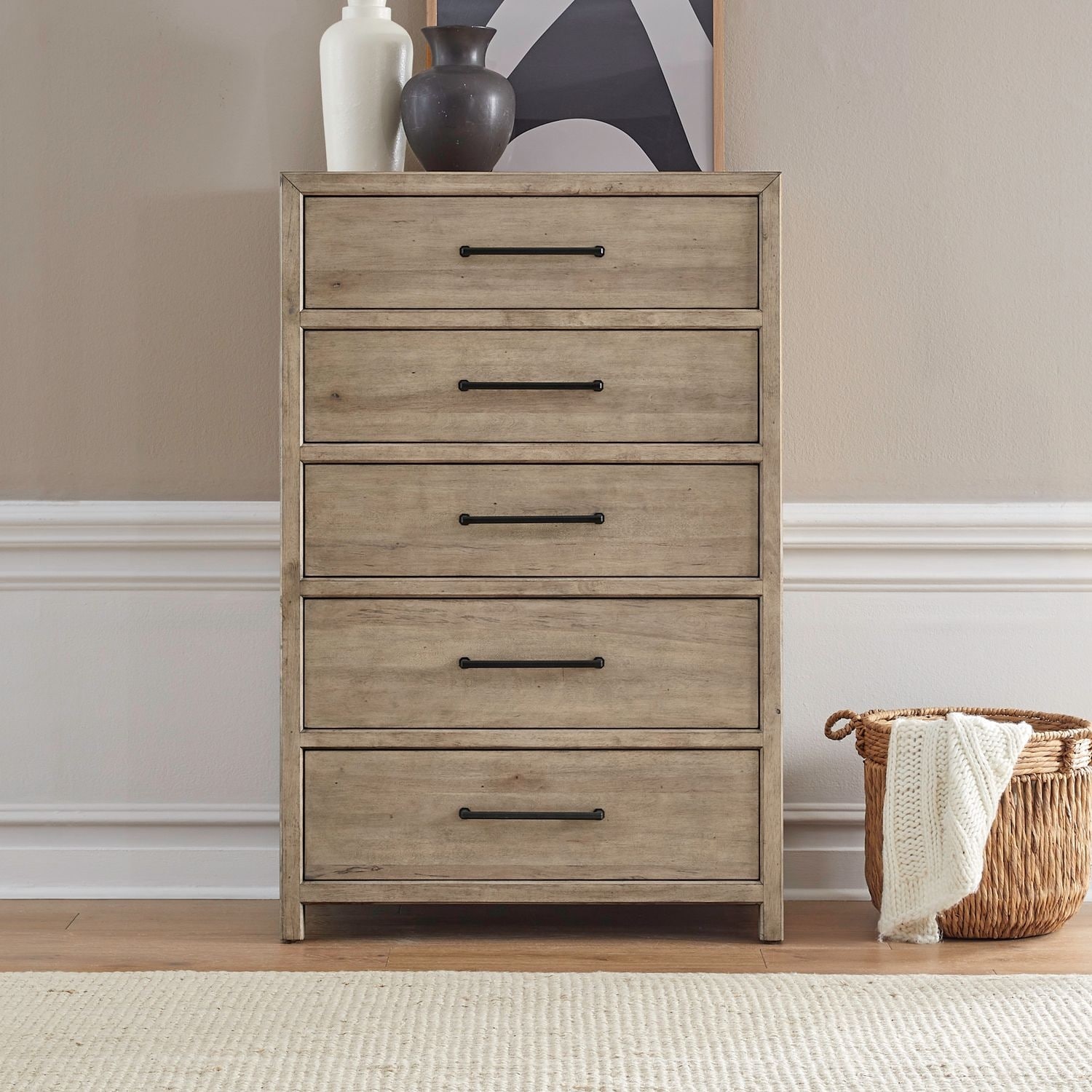 Liberty Furniture Proximity Place Bedroom 5 Drawer Chest Barley Buff
