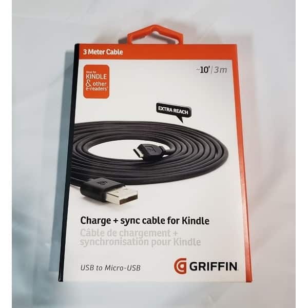 Shop Griffin 10ft Extra Long Charge And Sync Micro Usb Cable Blk 8123825 Overstock 22169955