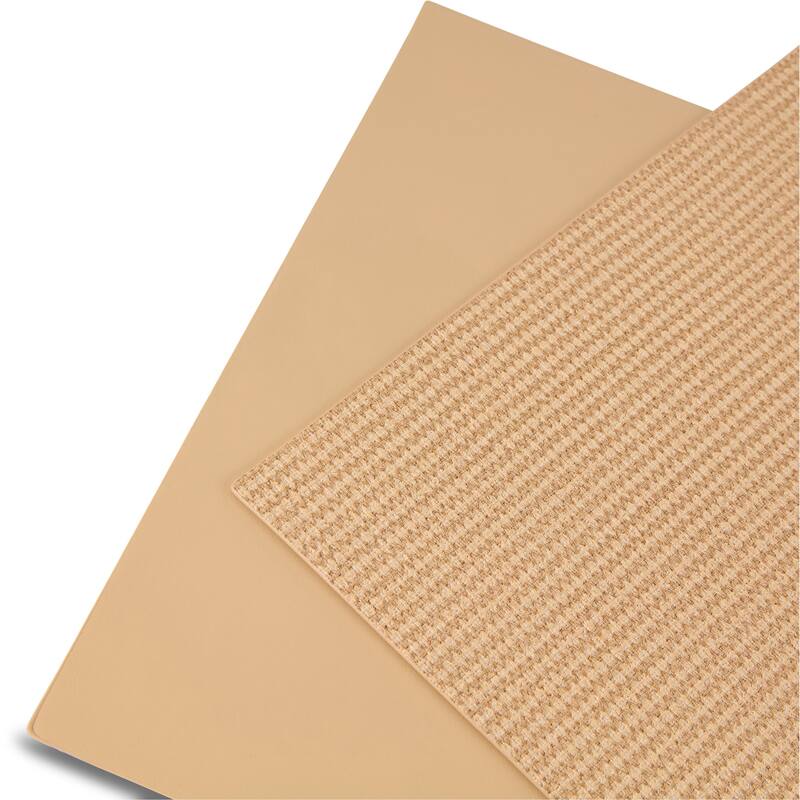 Dainty Home Exeter Premium Vegan Leather Reversible 2 Pattern Rectangular Placemat Set Of 4