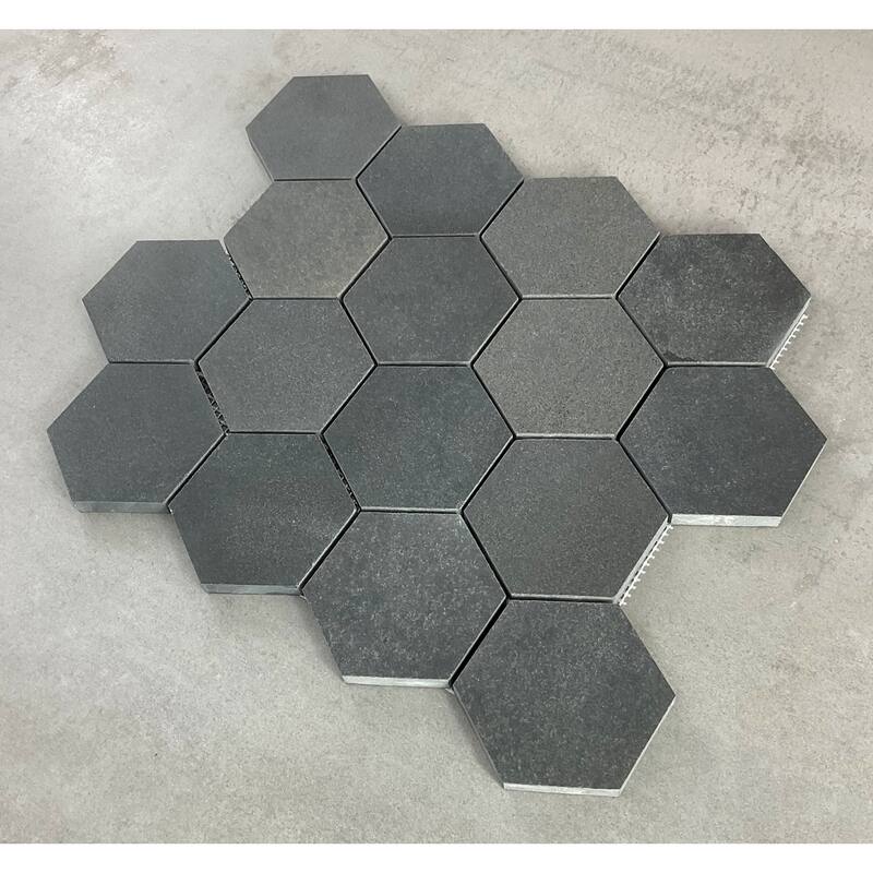 Charcoal 2 x 2 Marble Wall and Floor Mosaic - Case (10 Sheets)