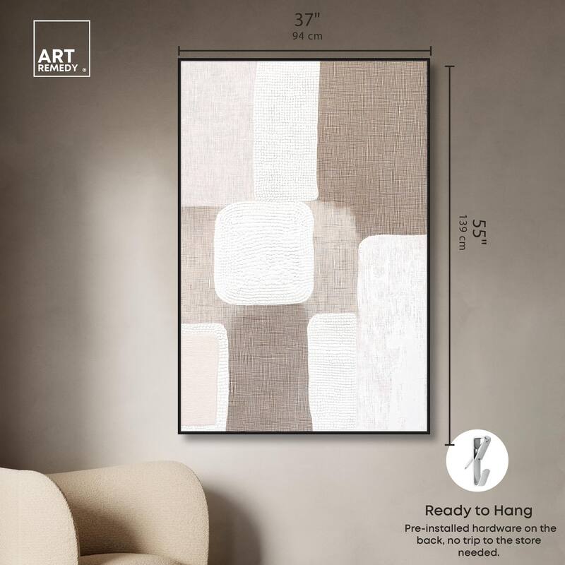 Stucco Squares I Canvas by Art Remedy