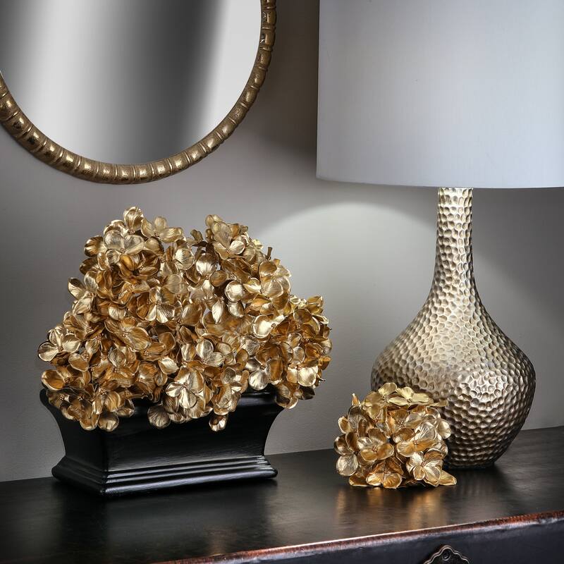14" Metallic Hydrangea Pick Set of 6 - 14