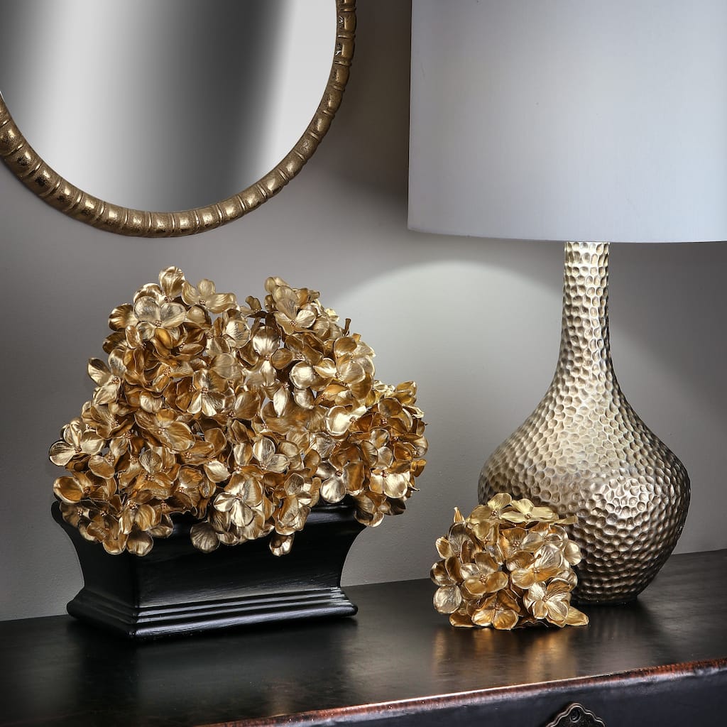 14" Metallic Hydrangea Pick Set of 6 - 14