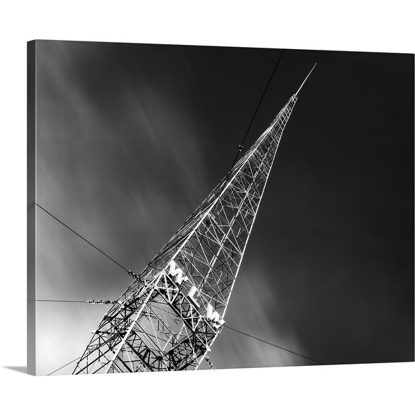 "1930's Wlw Radio Aerial Antenna Cincinnati Ohio USA" Canvas Wall Art