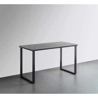 Sintered Stone 30"x51"x25.5" Rectangle Desk with Straight Leg