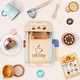 preview thumbnail 8 of 7, Tiny Land® Wooden Kids Play Coffee Maker Set