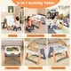 preview thumbnail 6 of 7, 6-In-1 Folding Kids Art Easel with Reversible Building Block Tabletop - 28” x 25.5” x 27”