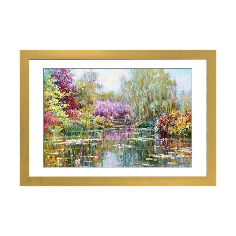 iCanvas "Reflection" by Yuriy Obukhovskiy - Gold - 24x32x1