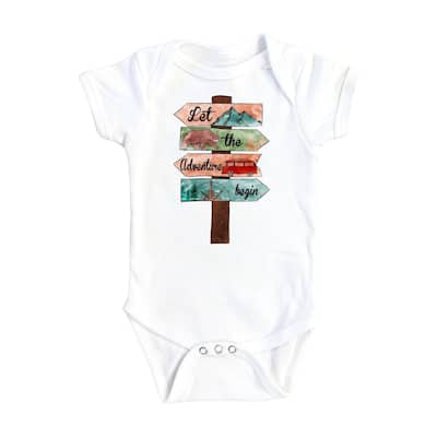 Adventure Sign - Baby Boy Girl Clothes Infant Bodysuit Funny Cute Newborn
