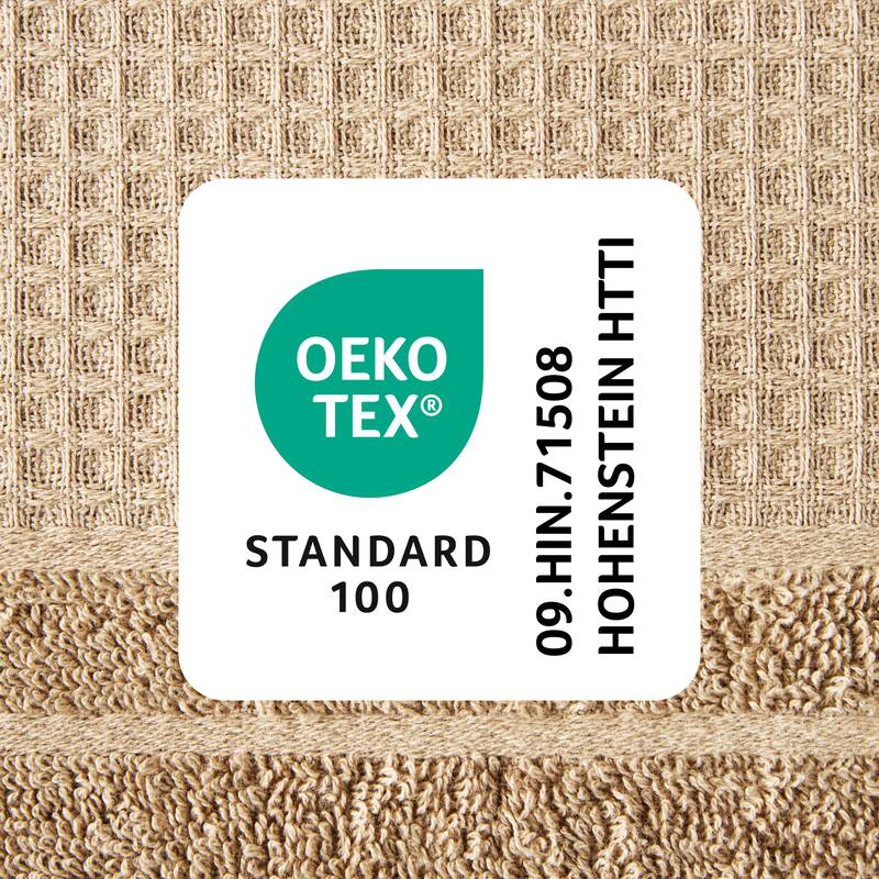 TOWN & COUNTRY BASICS 4-Piece Waffle Woven Terry Stripe Hand Towel Set, - 20"x30"