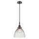 Option Clear Halophane Shade / Matte Black