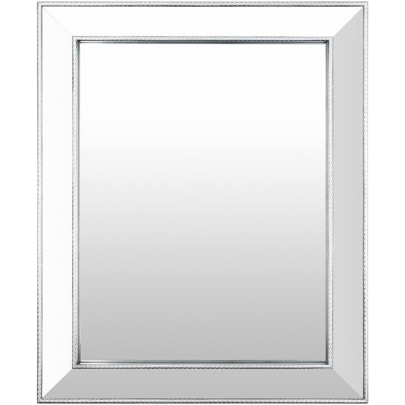 Edrian Skinny Braid Rectangular Wall Mirror - 32"H x 26"W