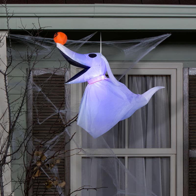 Gemmy Hanging Halloween Inflatable Zero w/ Blinking Lights, 3 ft Tall