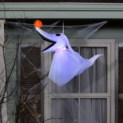 Gemmy Hanging Halloween Inflatable Zero w/ Blinking Lights, 3 ft Tall
