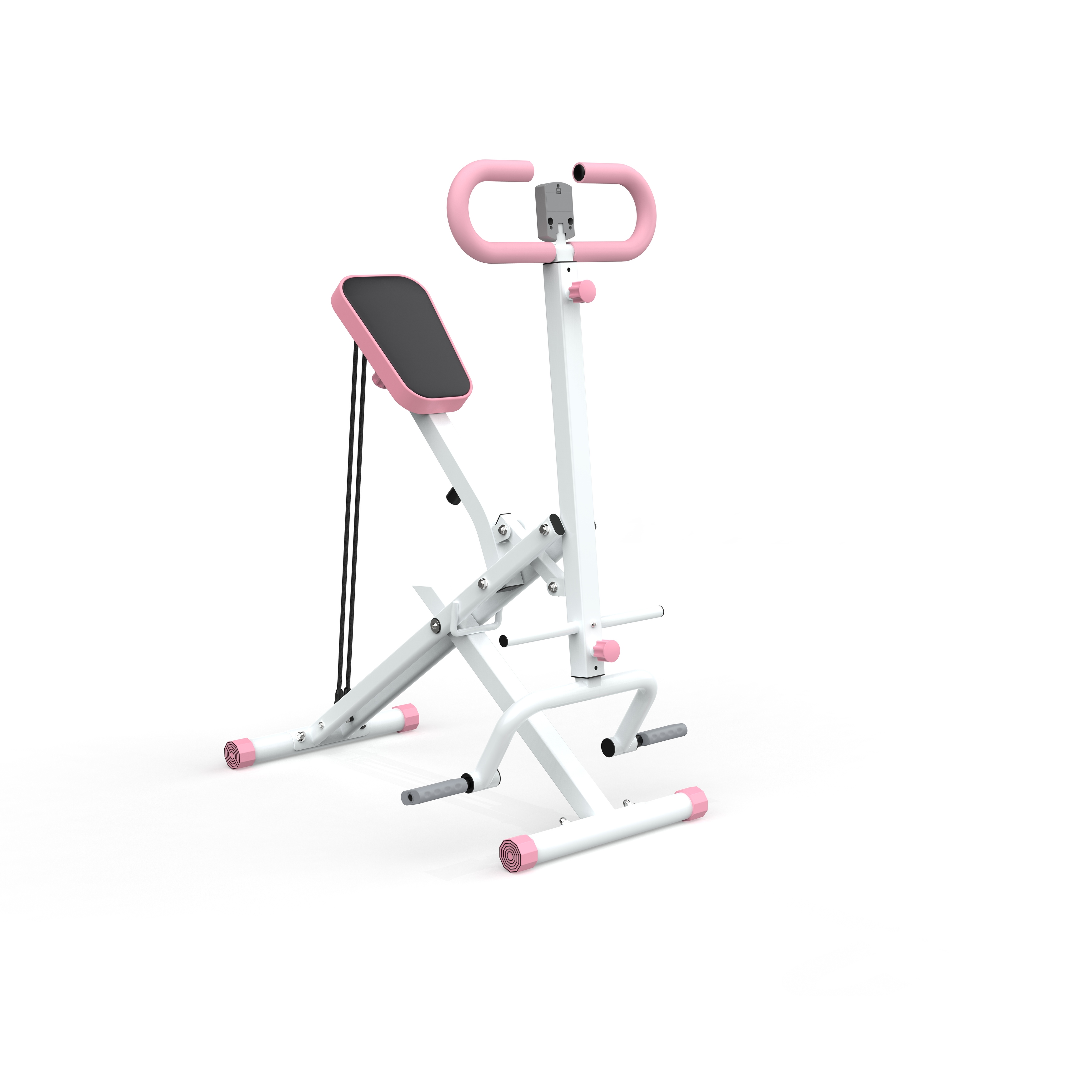 Squat Machine for Home, Assist Trainer for Glutes Workout Foldable with Resistance Bands, for Botty Glutes Butt Thighs