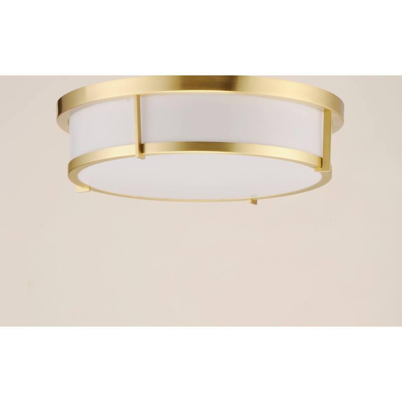 Maxim Rogue 3 Light 17" Wide Flush Mount Drum Ceiling Fixture