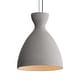 preview thumbnail 1 of 2, Golden Lighting Aethera 10in Integrated LED Pendant in Grey Cement - Gold