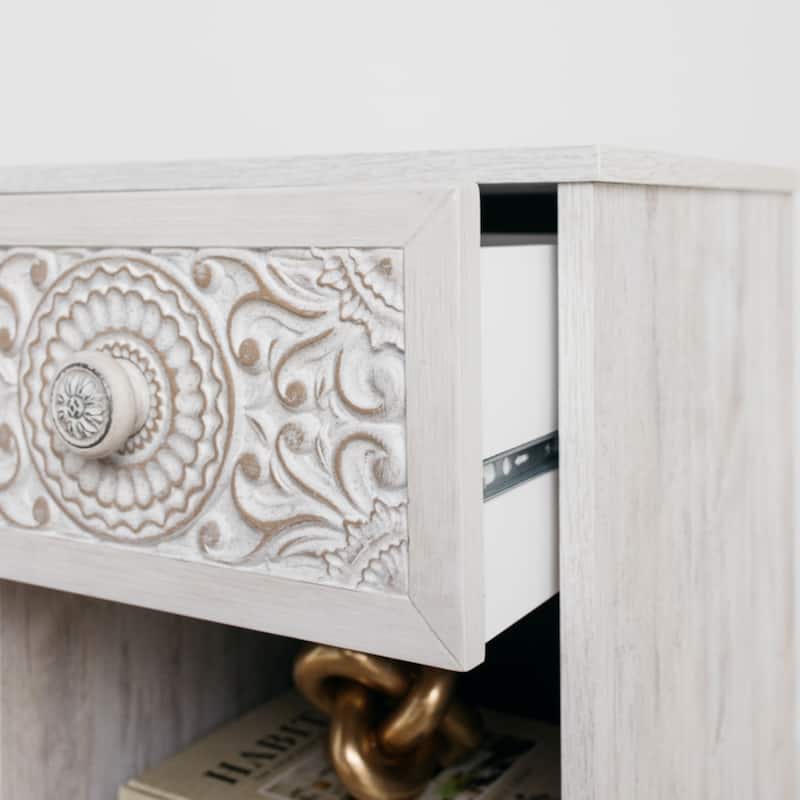 Signature Design by Ashley Paxberry White 1-drawer Nightstand