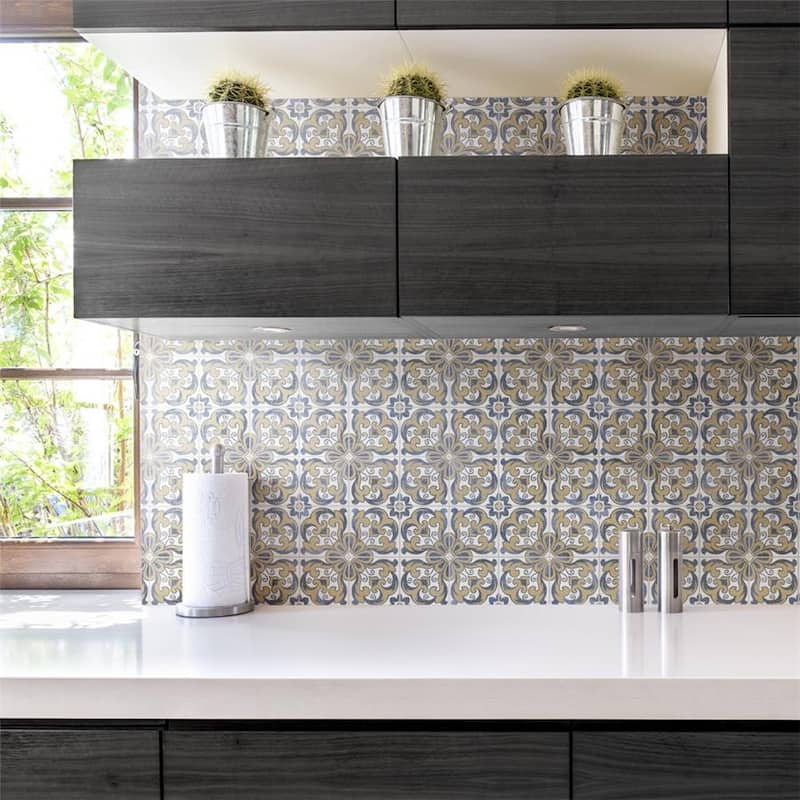 Merola Tile Harmonia Royal Bloom 13" x 13" Ceramic Floor and Wall Tile