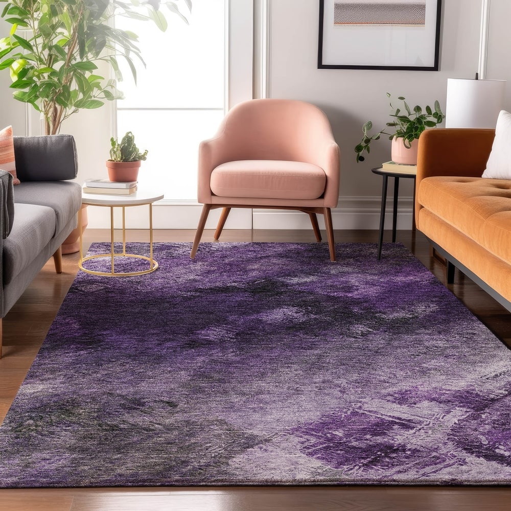 Premium Washable Super Soft Contemporary Abstract Mayfield Rug